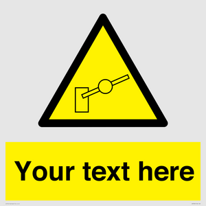 Custom warning barrier